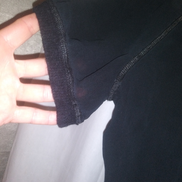 MiuMiu Sheer Black Blouse with Boat Neckline - Picture 5 of 7